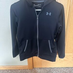 Under Armour Kids Dark Gray Zip-Up Hoodie
